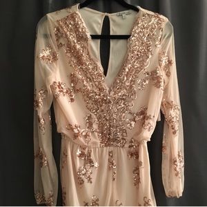 Gold Sequined Romper